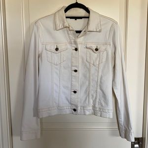 Theory White Denim Jacket